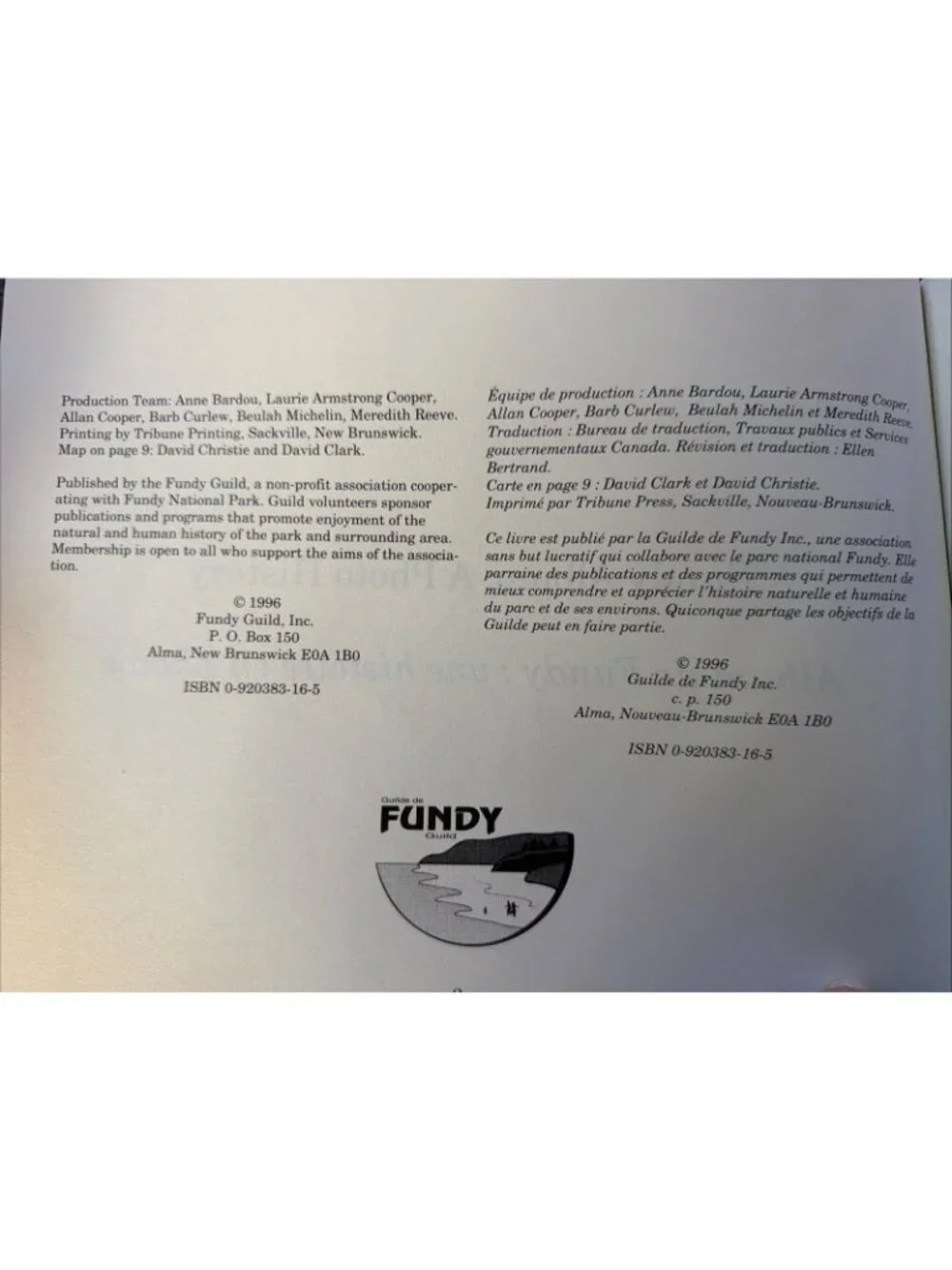 Fundy Album: A Photo History Fundy National Park Region New Brunswick